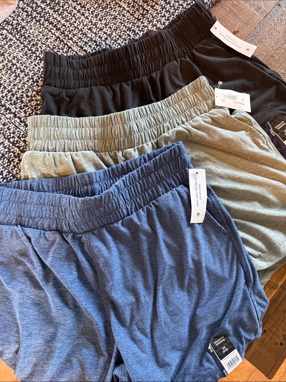 Athletic Works Women's Pull-On Athletic Shorts - Blue, Olive, Black